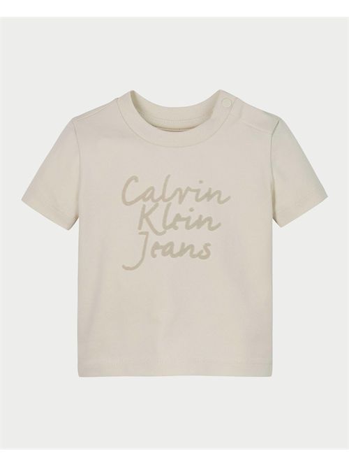 T-shirt neonato con logo Calvin Klein CALVIN KLEIN | IN0IN00261CKS